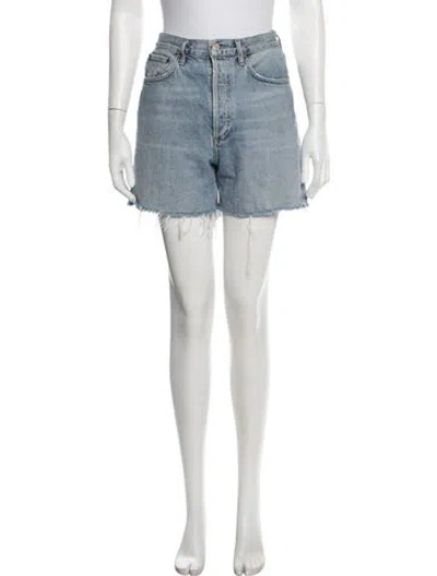 Pre-owned Agolde Mini Shorts In Blue