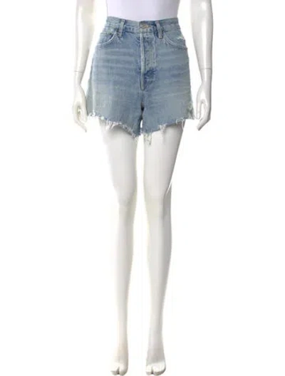 Pre-owned Agolde Mini Shorts In Blue