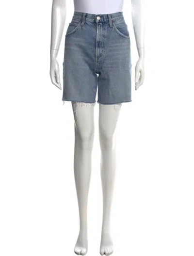Pre-owned Agolde Mini Shorts In Blue