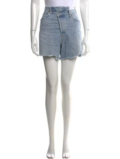 Pre-owned Agolde Mini Shorts In Blue
