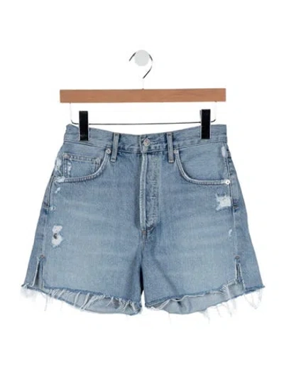 Pre-owned Agolde Mini Shorts In Blue