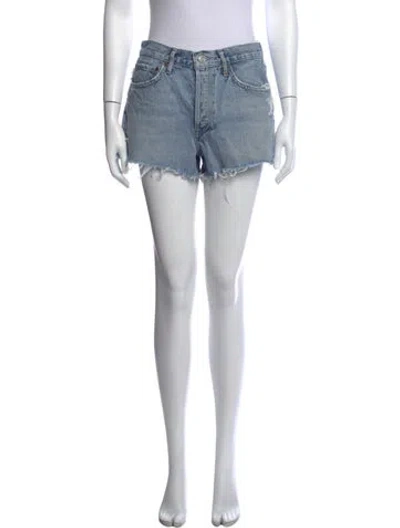 Pre-owned Agolde Mini Shorts In Blue
