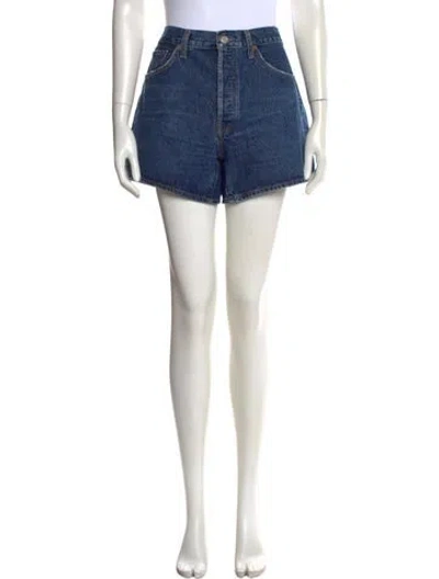 Pre-owned Agolde Mini Shorts In Blue
