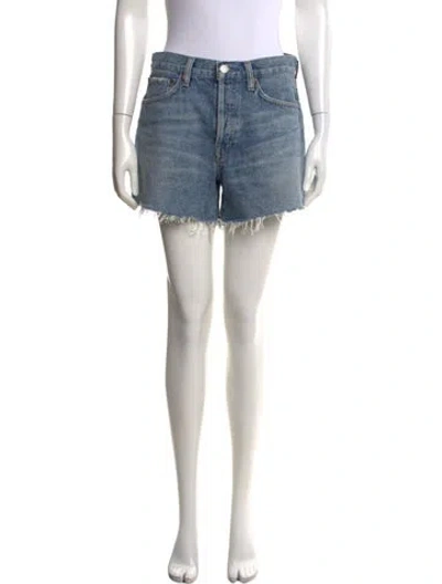 Pre-owned Agolde Mini Shorts In Blue
