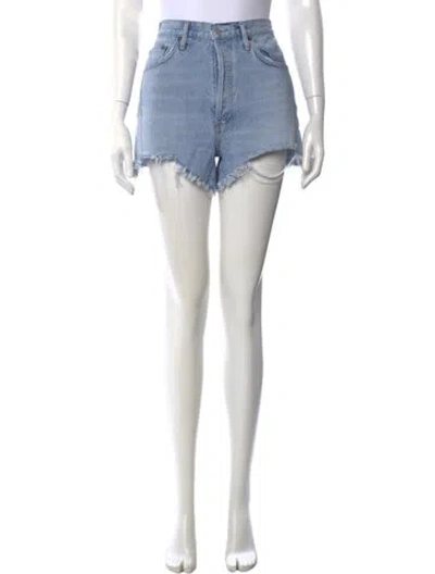 Pre-owned Agolde Mini Shorts In Blue