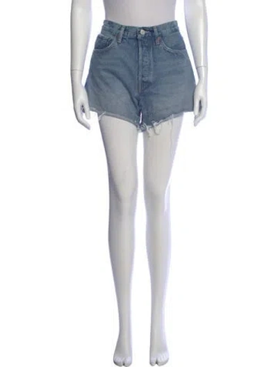 Pre-owned Agolde Mini Shorts In Blue