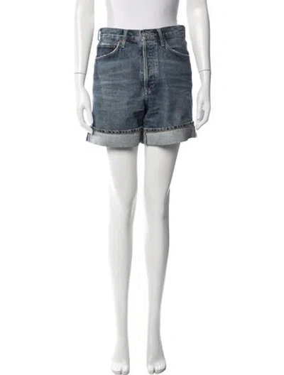 Pre-owned Agolde Mini Shorts In Blue
