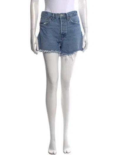 Pre-owned Agolde Mini Shorts In Blue