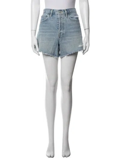 Pre-owned Agolde Mini Shorts In Blue
