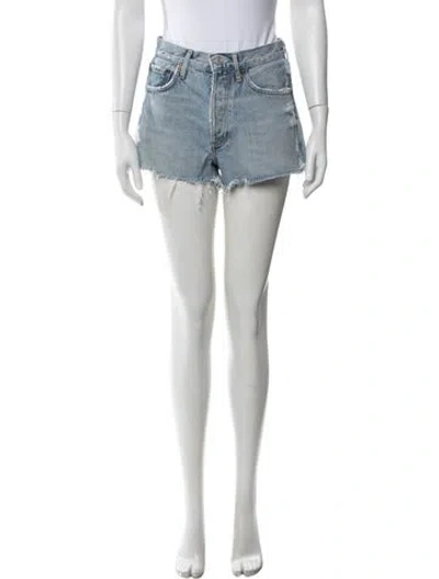 Pre-owned Agolde Mini Shorts In Blue