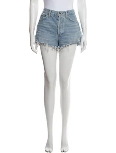 Pre-owned Agolde Mini Shorts In Blue
