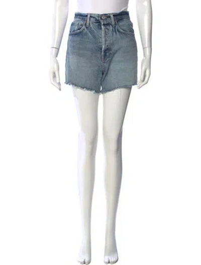 Pre-owned Agolde Mini Shorts In Blue
