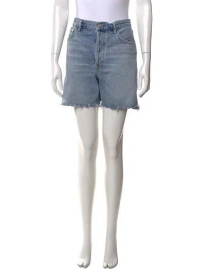 Pre-owned Agolde Mini Shorts In Blue
