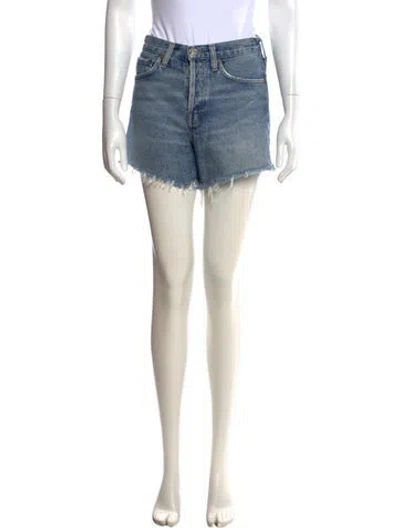 Pre-owned Agolde Mini Shorts In Blue