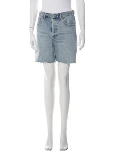 Pre-owned Agolde Mini Shorts In Blue