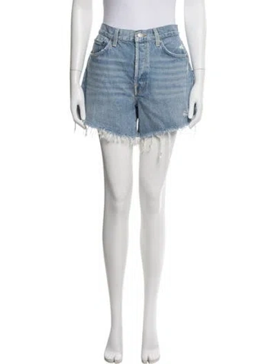 Pre-owned Agolde Mini Shorts In Blue