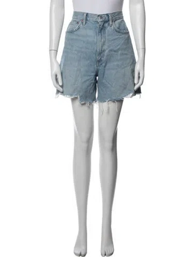 Pre-owned Agolde Mini Shorts In Blue