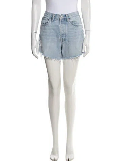 Pre-owned Agolde Mini Shorts In Blue