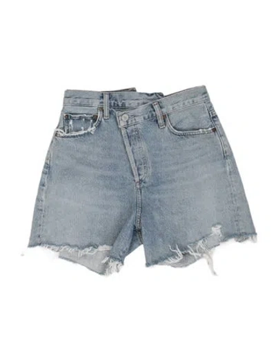 Pre-owned Agolde Mini Shorts In Blue