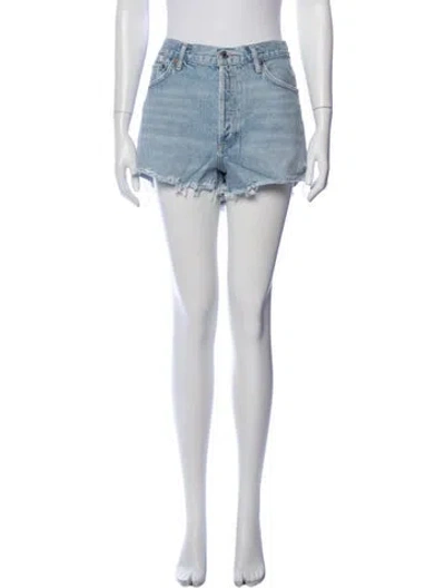 Pre-owned Agolde Mini Shorts In Blue