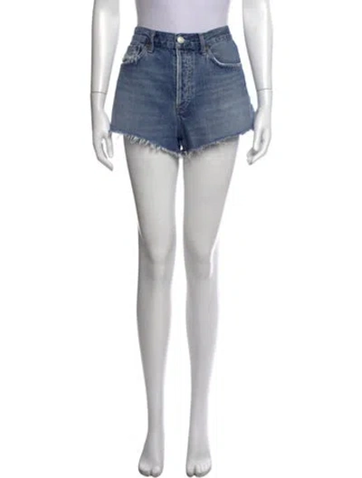 Pre-owned Agolde Mini Shorts In Blue