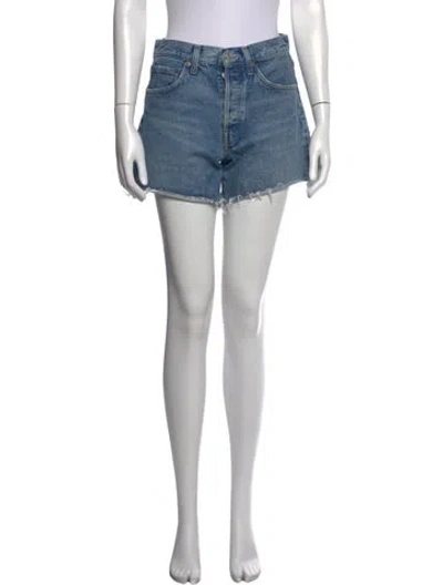 Pre-owned Agolde Mini Shorts In Blue