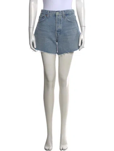 Pre-owned Agolde Mini Shorts In Blue
