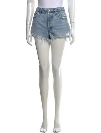 Pre-owned Agolde Mini Shorts In Blue