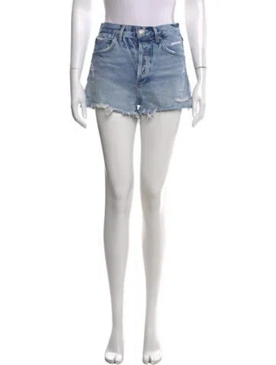 Pre-owned Agolde Mini Shorts In Blue