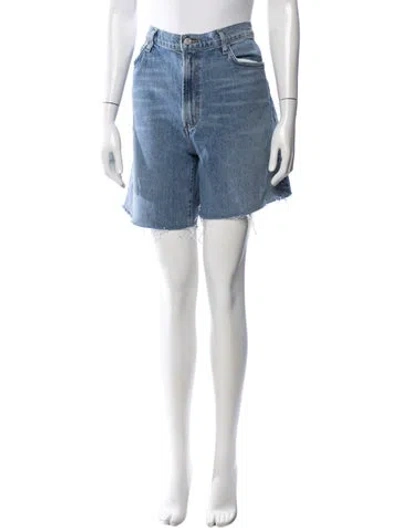 Pre-owned Agolde Mini Shorts In Blue