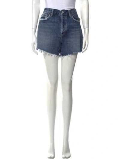 Pre-owned Agolde Mini Shorts In Blue