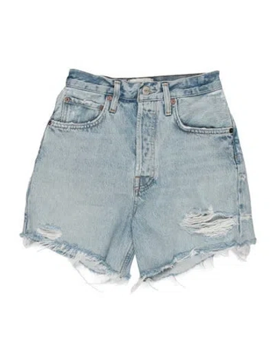 Pre-owned Agolde Mini Shorts In Blue