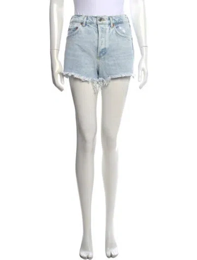 Pre-owned Agolde Mini Shorts In Blue