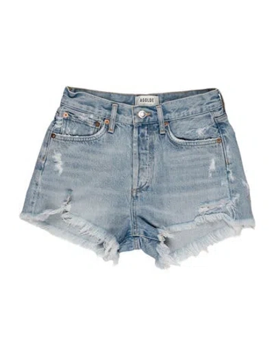 Pre-owned Agolde Mini Shorts In Blue
