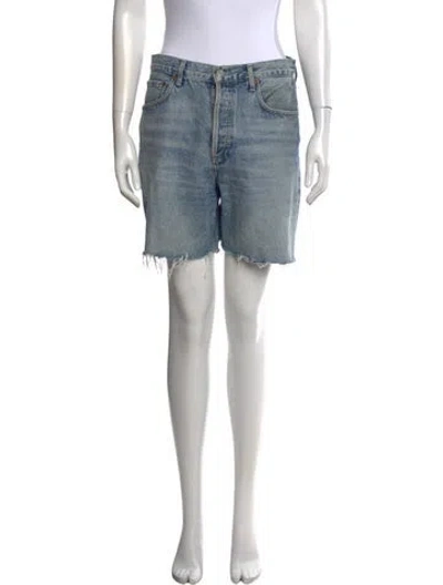 Pre-owned Agolde Mini Shorts In Blue