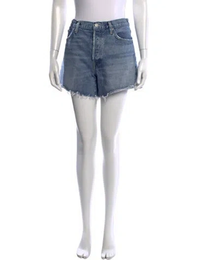 Pre-owned Agolde Mini Shorts In Blue