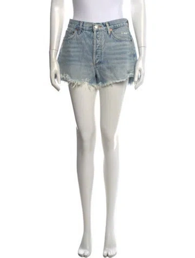 Pre-owned Agolde Mini Shorts In Blue