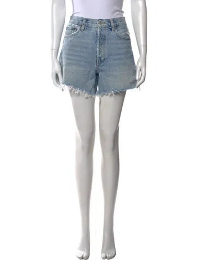 Pre-owned Agolde Mini Shorts In Blue