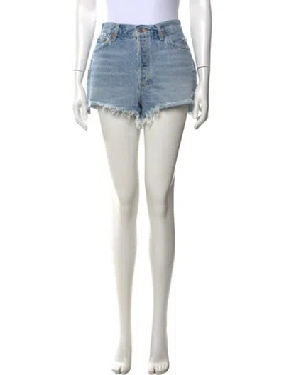 Pre-owned Agolde Mini Shorts In Blue