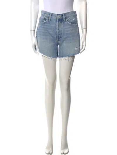 Pre-owned Agolde Mini Shorts In Blue