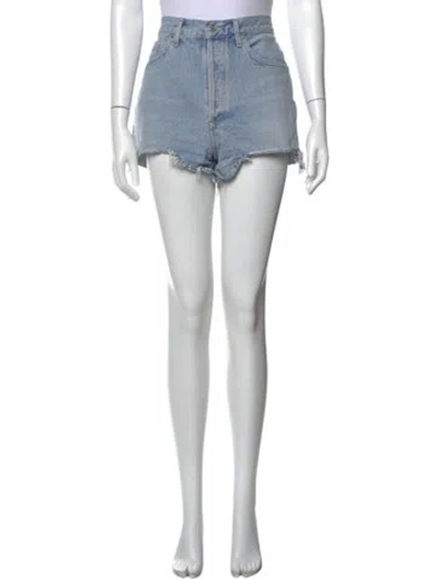 Pre-owned Agolde Mini Shorts In Blue