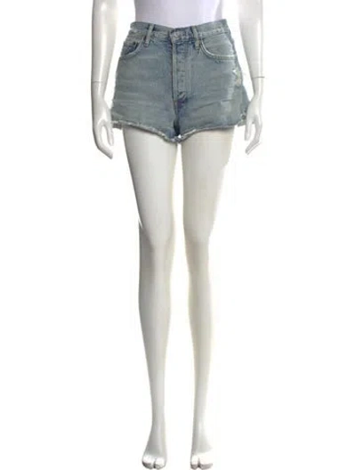 Pre-owned Agolde Mini Shorts In Blue