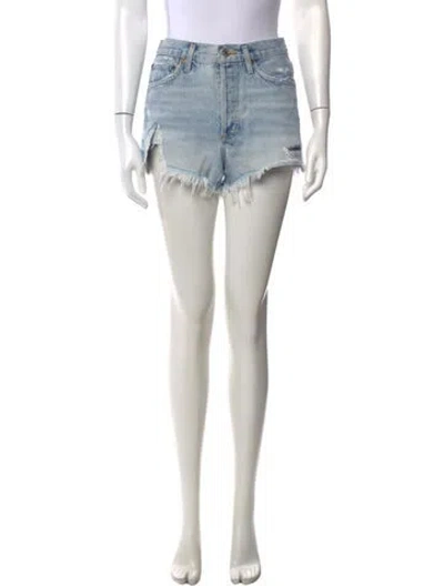 Pre-owned Agolde Mini Shorts In Blue