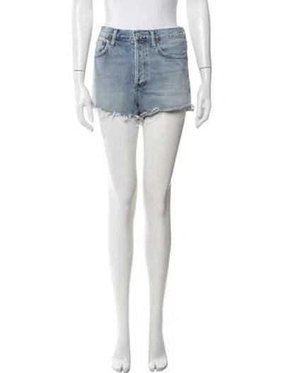 Pre-owned Agolde Mini Shorts In Blue