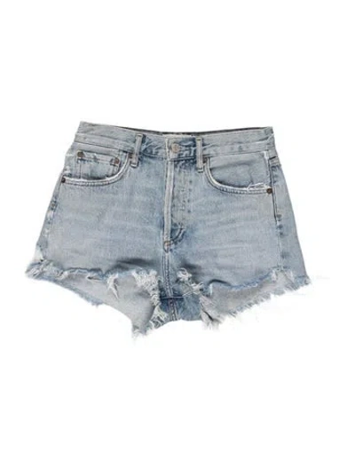 Pre-owned Agolde Mini Shorts In Blue