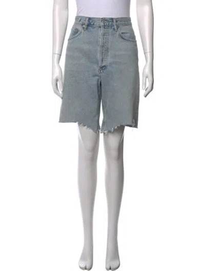 Pre-owned Agolde Mini Shorts In Blue