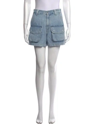 Pre-owned Agolde Mini Shorts In Blue