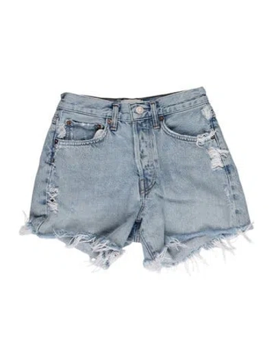 Pre-owned Agolde Mini Shorts In Blue