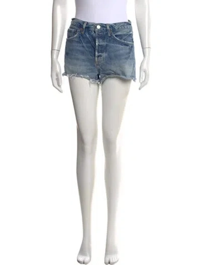 Pre-owned Agolde Mini Shorts In Blue