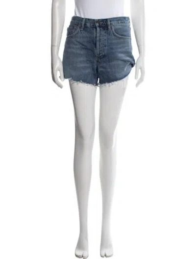 Pre-owned Agolde Mini Shorts In Blue